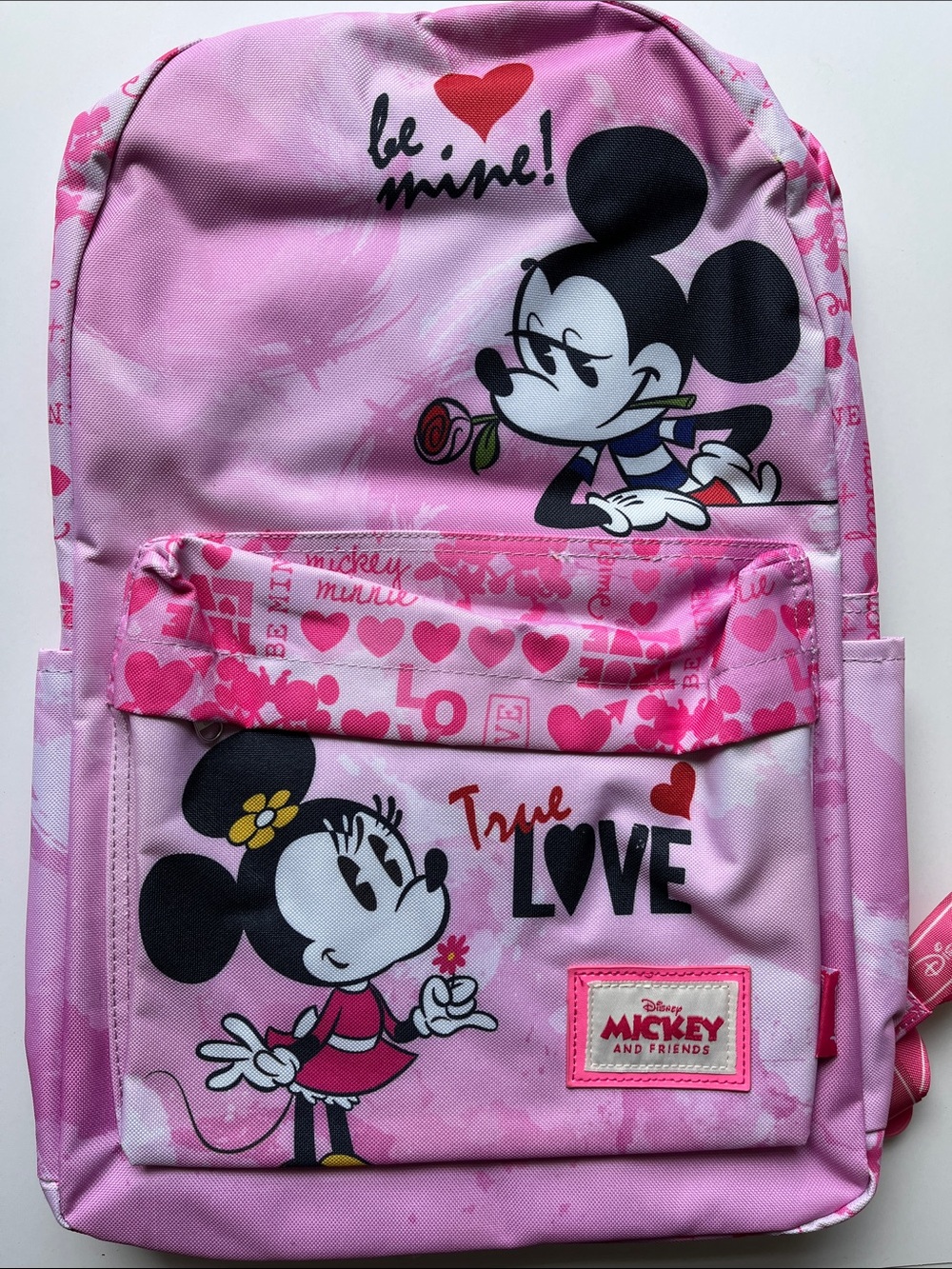 Disney Pink Minnie & Mickey 'True Love' 17" Laptop Backpack